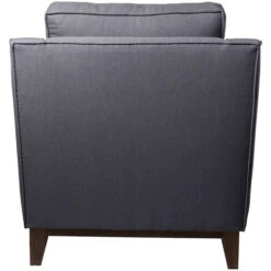 Fink Living STUART Sessel In Leinenoptik - B 84 Cm - H 94 Cm - T 100 Cm - Dunkelgrau -Innendekorationen 483726 big 2