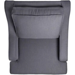 Fink Living STUART Sessel In Leinenoptik - B 84 Cm - H 94 Cm - T 100 Cm - Dunkelgrau -Innendekorationen 483726 big 3