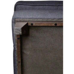 Fink Living STUART Sessel In Leinenoptik - B 84 Cm - H 94 Cm - T 100 Cm - Dunkelgrau -Innendekorationen 483726 big 5