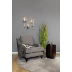 Fink Living STUART Sessel In Leinenoptik - B 84 Cm - H 94 Cm - T 100 Cm - Stone -Innendekorationen 483729 big 6