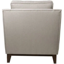 Fink Living STUART Sessel In Leinenoptik - B 84 Cm - H 94 Cm - T 100 Cm - Taupe -Innendekorationen 483731 big 2