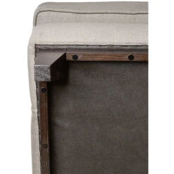 Fink Living STUART Sessel In Leinenoptik - B 84 Cm - H 94 Cm - T 100 Cm - Taupe -Innendekorationen 483731 big 5