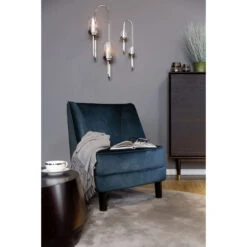 Fink Living DAVE Velvet Sessel - B 67 Cm - H 81 Cm - T 63 Cm - Petrol -Innendekorationen 483732 big 6