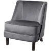 Fink Living DAVE Velvet Sessel - B 67 Cm - H 81 Cm - T 63 Cm - Grau -Innendekorationen 483735 big 0
