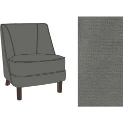 Fink Living DAVE Velvet Sessel - B 67 Cm - H 81 Cm - T 63 Cm - Grau 13 Fink Living DAVE Velvet Sessel - B 67 Cm - H 81 Cm - T 63 Cm - Grau -Innendekorationen 483735 big 4