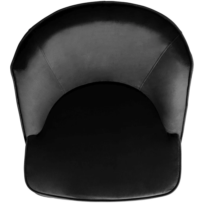 Fink Living DAVE Velvet Sessel - B 67 Cm - H 81 Cm - T 63 Cm - Schwarz 6 Fink Living DAVE Velvet Sessel - B 67 Cm - H 81 Cm - T 63 Cm - Schwarz – Bild 4