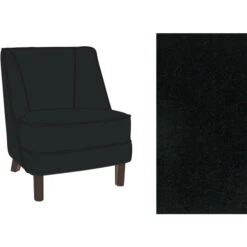 Fink Living DAVE Velvet Sessel - B 67 Cm - H 81 Cm - T 63 Cm - Schwarz 13 Fink Living DAVE Velvet Sessel - B 67 Cm - H 81 Cm - T 63 Cm - Schwarz -Innendekorationen 483737 big 4