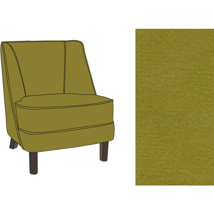 Fink Living DAVE Velvet Sessel - B 67 Cm - H 81 Cm - T 63 Cm - Senf 7 Fink Living DAVE Velvet Sessel - B 67 Cm - H 81 Cm - T 63 Cm - Senf – Bild 5