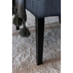 Fink Living DAVID Melange Polsterstuhl Mit Armlehnen - B 60 Cm - H 95 Cm - T 63 Cm - Blau -Innendekorationen 483868 big 7