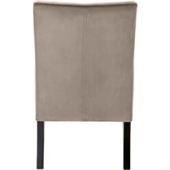 Fink Living DAVID Magic Velvet Polsterstuhl Mit Armlehnen - B 60 Cm - H 95 Cm - T 63 Cm - Taupe -Innendekorationen 483893 big 2