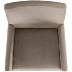 Fink Living DAVID Magic Velvet Polsterstuhl Mit Armlehnen - B 60 Cm - H 95 Cm - T 63 Cm - Taupe -Innendekorationen 483893 big 3