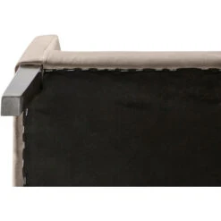 Fink Living DAVID Magic Velvet Polsterstuhl Mit Armlehnen - B 60 Cm - H 95 Cm - T 63 Cm - Taupe -Innendekorationen 483893 big 4