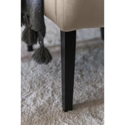 Fink Living DAVID Magic Velvet Polsterstuhl Mit Armlehnen - B 60 Cm - H 95 Cm - T 63 Cm - Taupe -Innendekorationen 483893 big 7