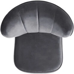 Fink Living BRADY Velvet Polsterstuhl - B 67 Cm - H 76 Cm - T 67 Cm - Grau -Innendekorationen 483916 big 3