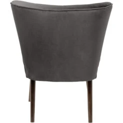 Fink Living BRADY Velvet Polsterstuhl - B 67 Cm - H 76 Cm - T 67 Cm - Stone -Innendekorationen 483917 big 2