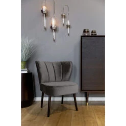 Fink Living BRADY Velvet Polsterstuhl - B 67 Cm - H 76 Cm - T 67 Cm - Stone -Innendekorationen 483917 big 6