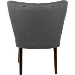 Fink Living BRADY Polsterstuhl In Leinenoptik - B 67 Cm - H 76 Cm - T 67 Cm - Dunkelgrau -Innendekorationen 483931 big 2