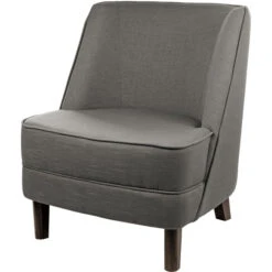 Fink Living DAVE Sessel In Leinenoptik - B 67 Cm - H 81 Cm - T 63 Cm - Stone