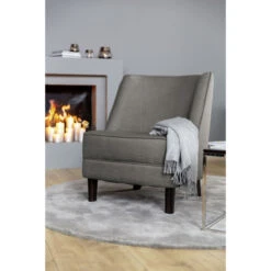 Fink Living DAVE Sessel In Leinenoptik - B 67 Cm - H 81 Cm - T 63 Cm - Stone -Innendekorationen 483965 big 6