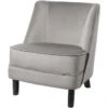 Fink Living DAVE Magic Velvet Sessel - B 67 Cm - H 81 Cm - T 63 Cm - Hellgrau -Innendekorationen 483972 big 0