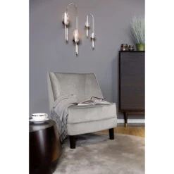 Fink Living DAVE Magic Velvet Sessel - B 67 Cm - H 81 Cm - T 63 Cm - Hellgrau 13 Fink Living DAVE Magic Velvet Sessel - B 67 Cm - H 81 Cm - T 63 Cm - Hellgrau -Innendekorationen 483972 big 5