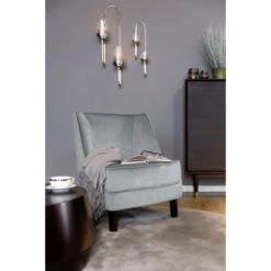 Fink Living DAVE Magic Velvet Sessel - B 67 Cm - H 81 Cm - T 63 Cm - Dunkelgrau -Innendekorationen 483973 big 5