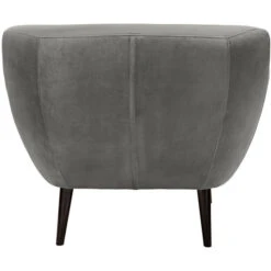 Fink Living AUDRY Velvet Sessel - B 97 Cm - H 83 Cm - T 81 Cm - Grau -Innendekorationen 484001 big 2