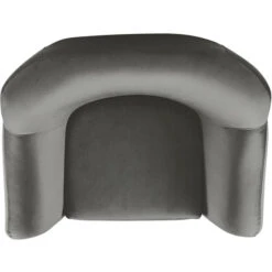 Fink Living AUDRY Velvet Sessel - B 97 Cm - H 83 Cm - T 81 Cm - Grau -Innendekorationen 484001 big 3