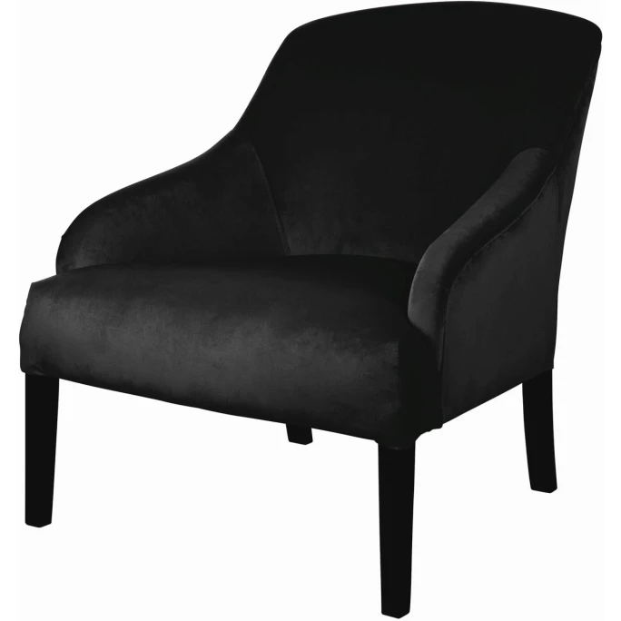 Fink Living COLIN Velvet Sessel - B 73 Cm - H 83 Cm - T 94 Cm - Schwarz 3 Fink Living COLIN Velvet Sessel - B 73 Cm - H 83 Cm - T 94 Cm - Schwarz