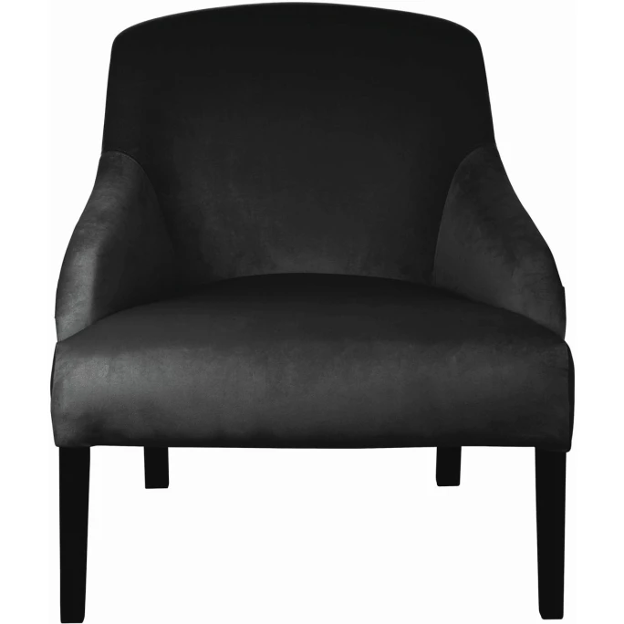 Fink Living COLIN Velvet Sessel - B 73 Cm - H 83 Cm - T 94 Cm - Schwarz 4 Fink Living COLIN Velvet Sessel - B 73 Cm - H 83 Cm - T 94 Cm - Schwarz – Bild 2