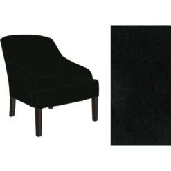 Fink Living COLIN Velvet Sessel - B 73 Cm - H 83 Cm - T 94 Cm - Schwarz 13 Fink Living COLIN Velvet Sessel - B 73 Cm - H 83 Cm - T 94 Cm - Schwarz -Innendekorationen 484020 big 5