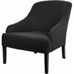 Fink Living COLIN Sessel In Leinenoptik - B 73 Cm - H 83 Cm - T 94 Cm - Dunkelgrau