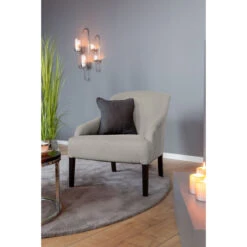 Fink Living COLIN Sessel In Leinenoptik - B 73 Cm - H 83 Cm - T 94 Cm - Creme -Innendekorationen 484030 big 6