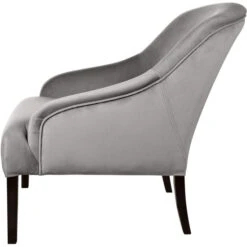 Fink Living COLIN Magic Velvet Sessel - B 73 Cm - H 83 Cm - T 94 Cm - Hellgrau 10 Fink Living COLIN Magic Velvet Sessel - B 73 Cm - H 83 Cm - T 94 Cm - Hellgrau -Innendekorationen 484042 big 2