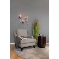 Fink Living STUART Melange Sessel - B 84 Cm - H 94 Cm - T 100 Cm - Beige - Meliert -Innendekorationen 484068 big 5