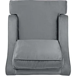 Fink Living STUART Magic Velvet Sessel - B 84 Cm - H 94 Cm - T 100 Cm - Dunkelgrau -Innendekorationen 484087 big 3