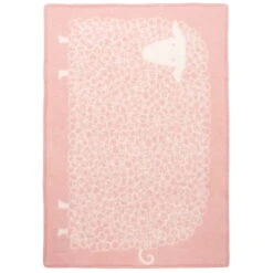 Kili Decke 90 X 130 Cm, Rosa – Weiß