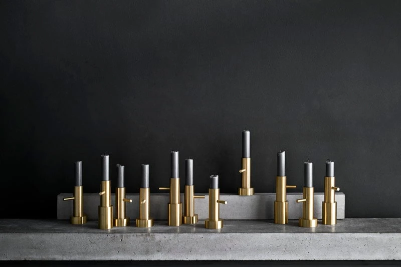 Fritz Hansen JH 1 Kerzenhalter, Messing 5 Fritz Hansen JH 1 Kerzenhalter, Messing – Bild 3