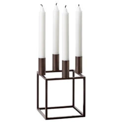 By Lassen Kerzenhalter Kubus 4, Poliertes Kupfer