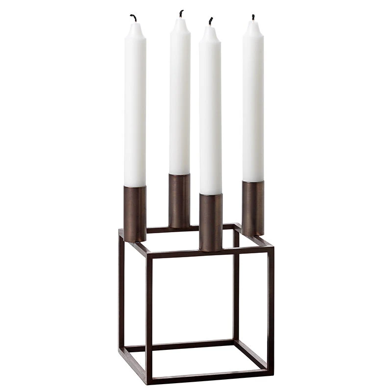 By Lassen Kerzenhalter Kubus 4, Poliertes Kupfer 3 By Lassen Kerzenhalter Kubus 4, Poliertes Kupfer