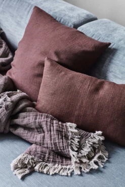 &Tradition Collect SC33 Decke, 260 X 260 Cm, Cloud – Bordeauxrot -Innendekorationen ATD lifestyle 2020 ampTradition Collect Heavy Linen Cushion SC282C Linen Cushion SC282C Cotton Throw SC332C Linen Bedspread SC31 2