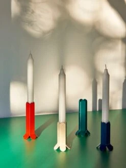 Hay Arcs Kerzenhalter, S, Dunkelblau -Innendekorationen Arcs Candleholder red ivory green dark blue