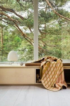 Bislett Überwurf 200 X 135 Cm, Pfirsichfarben – Pistazienfarben -Innendekorationen BISLETT 5151 Peach and pistachio