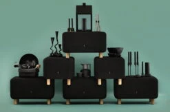 Normann Copenhagen Heima Kerzenständer -Innendekorationen Black 26 Bold