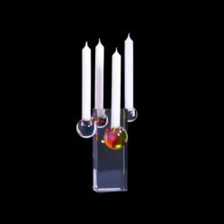 Drops Kandelaber -Innendekorationen DRP CAN front on total black yellow