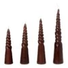 Ferm LIVING Twisted Kerze, 4 Stück, Braun -Innendekorationen FL1104264731 VS