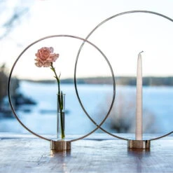 Klong Gloria Kerzenhalter, Groß, Nickel -Innendekorationen Gloria Big Nickel 5