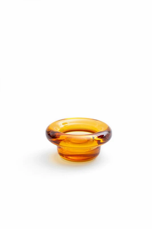 Sirkel Teelichthalter, Bernsteingelb 4 Sirkel Teelichthalter, Bernsteingelb – Bild 2