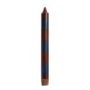 Hay Stripe Kerze, Bordeauxrot - Dunkelblau -Innendekorationen HA541146 Stripe Candle bordeaux and dark blue EE