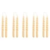 Hay Mini Swirl Kerzen, 10 Stück, Beige -Innendekorationen HA542260